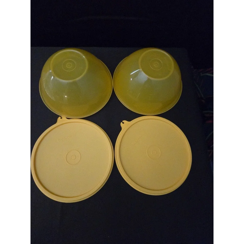 Vintage Orange Tupperware‎ Storage Containers. 3 Cups. #234 Lot Of 2 NEW